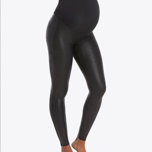 NWT SPANX MATERNITY LEATHER LEGGINGS
